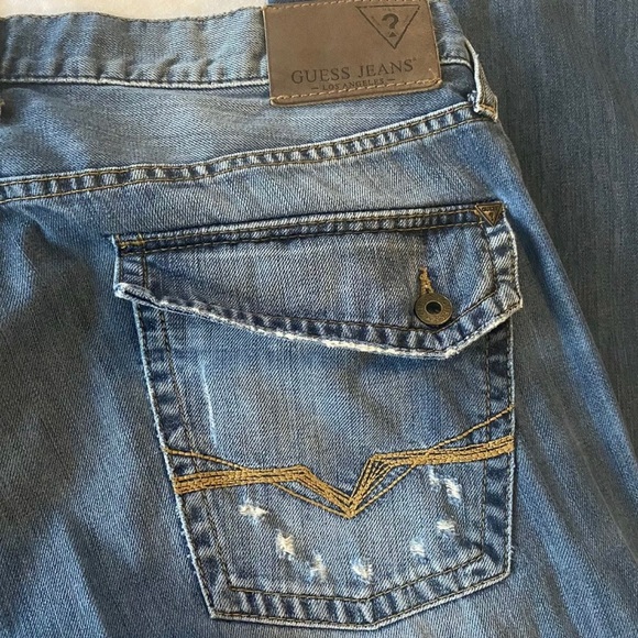 ‼️SOLD ‼️MENS GUESS BRAND FALCON FIT BOOTLEG 36x35 - Picture 6 of 7